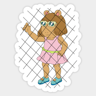 D.W. Behind Bars Sticker